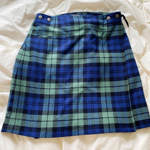 Plaid Wool Pendleton Skirt - Picture 1 of 2
